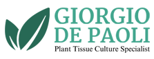 Giorgio De Paoli – Plant Tissue Culture Specialist Logo